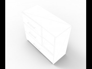 modern drawer Modelo 3D