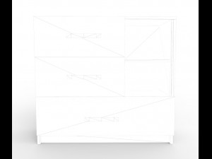 modern drawer Modelo 3D