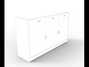 modern drawer 3D Model