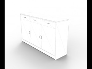 modern drawer 3D Model