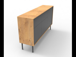 modern long drawer 3D Модель