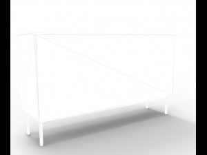 modern long drawer 3D Модель