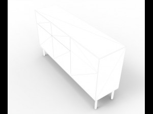 modern long drawer 3D Модель