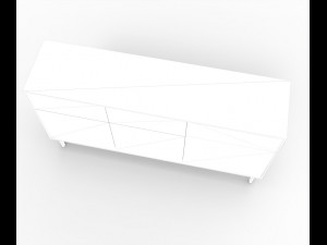 modern long drawer 3D Модель