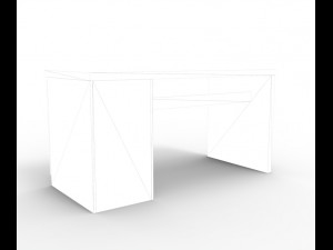 mini cabinet desk 3D 모델