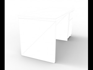 mini cabinet desk 3D 모델