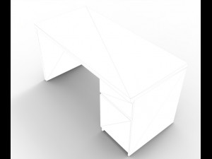 mini cabinet desk 3D 모델