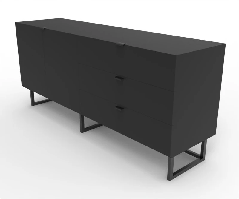 modern drawer 3D Model .c4d .max .obj .3ds .fbx .stl .blend 