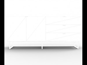 modern drawer Modèle 3D