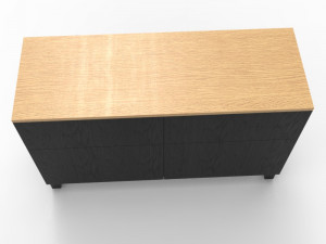 modern chest of drawer 3D 모델
