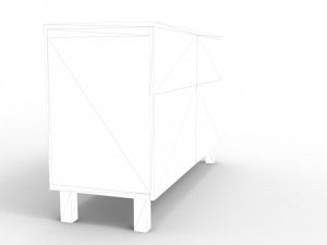 modern chest of drawer 3D 모델