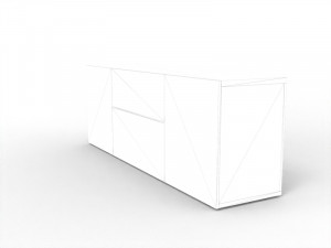 modern chest of drawers 3D Model