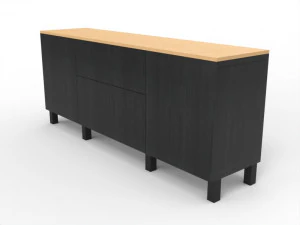 현대적인 서랍장 3D 모델