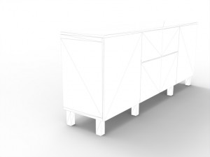 modern chest of drawers Modelo 3D