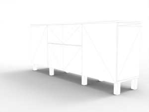 modern chest of drawers Modelo 3D