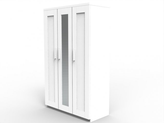 modern cabinet with mirror Model 3D .c4d .max .obj .3ds .fbx .stl .blend 