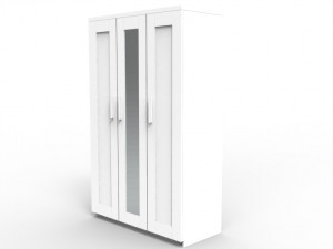 modern cabinet with mirror 3D Model