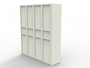 4-door cabinet 3D Model