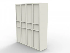 4-door cabinet 3D Model