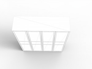 4-door cabinet 3D Model