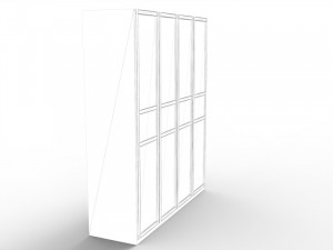 4-door cabinet 3D Model