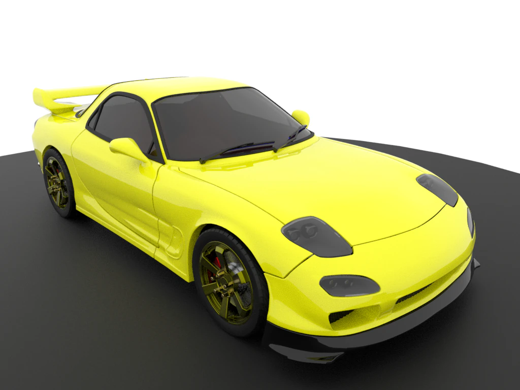mazda rx7 3D Model .c4d .max .obj .3ds .fbx .stl .blend 