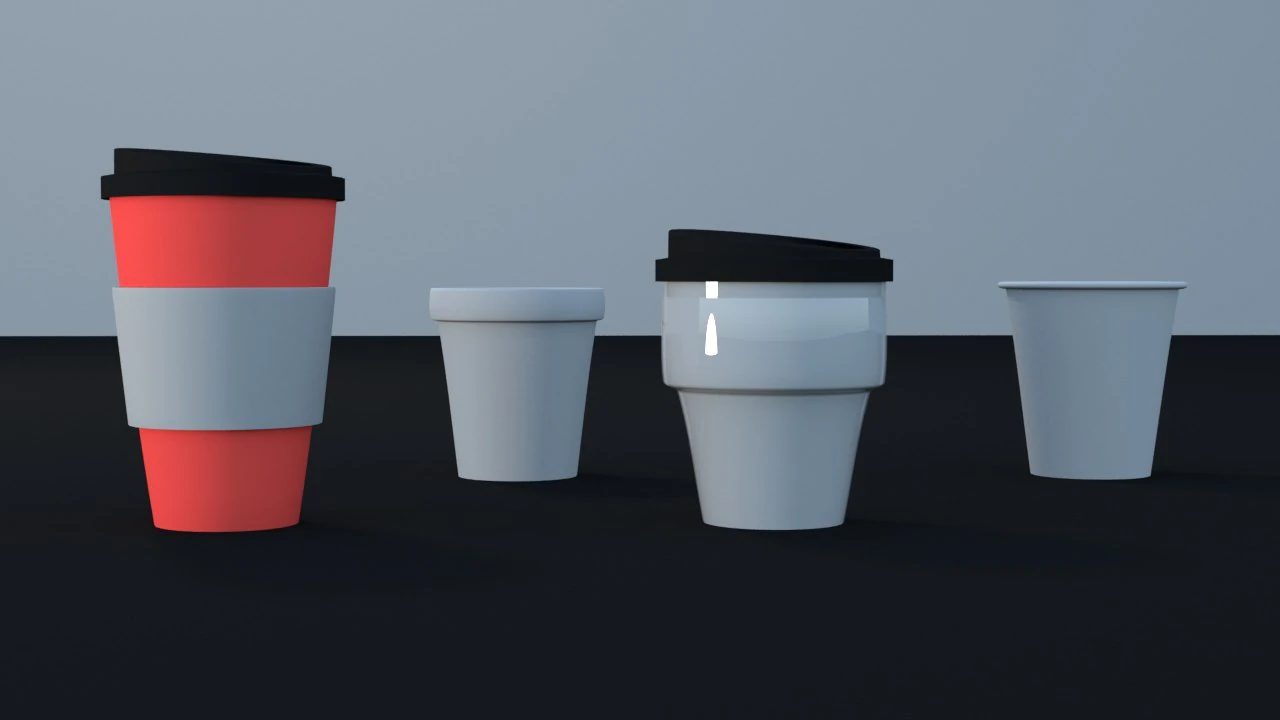 thermal mugs 3D Model .c4d .max .obj .3ds .fbx .stl .blend