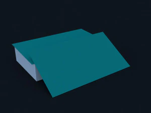 mockup card modeled in cinema 4d render in corona 3D Model
