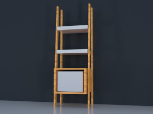 scandinavian style library 3D Model