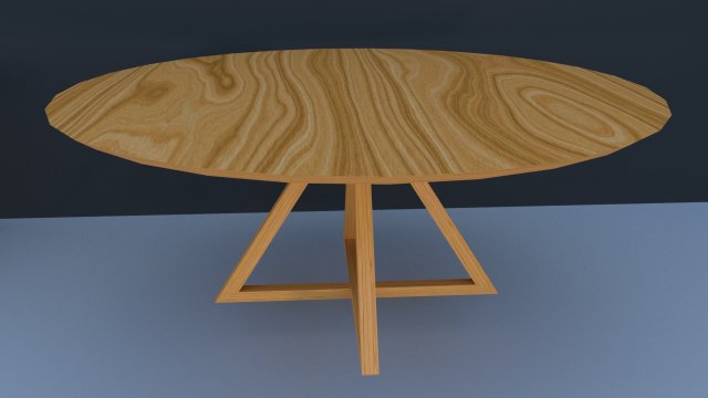 scandinavian style table Model 3D .c4d .max .obj .3ds .fbx .stl .blend 