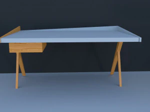 İskandinav tarzı çalışma masası 3D Model