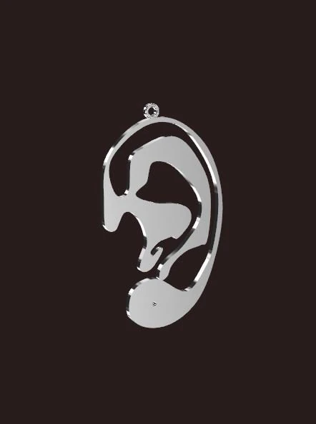 ear 3D Print Model .c4d .max .obj .3ds .fbx .stl .blend