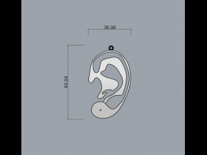 ear Model Cetak 3D