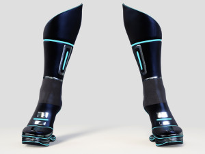 female boots sci-fi high tech 3Dモデル