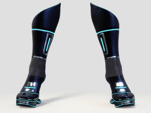 female boots sci-fi high tech 3D Model