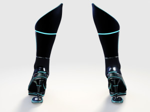 female boots sci-fi high tech 3Dモデル