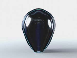 helmet futuristic sci-fi pbr Modèle 3D