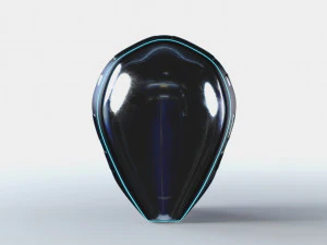 helmet futuristic sci-fi pbr 3D Model