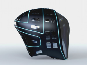 helmet futuristic sci-fi pbr Modèle 3D