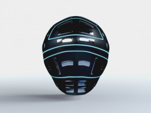 helmet futuristic sci-fi pbr Modèle 3D