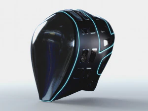 helmet futuristic sci-fi pbr 3D Model