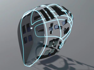 helmet futuristic sci-fi pbr 3D Model