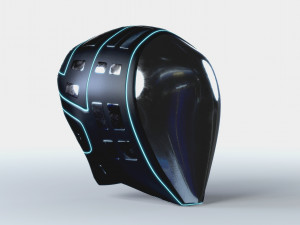 helmet futuristic sci-fi pbr Modèle 3D