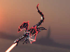 dragon robot pbr fully rigged 3D Model