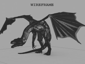 dragon robot pbr fully rigged 3D Model