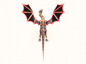 dragon robot pbr fully rigged 3D Model