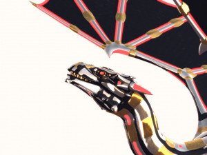 dragon robot pbr fully rigged 3D Model