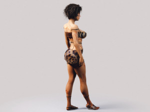 native indigenous woman - fully rigged pbr 3D Модель