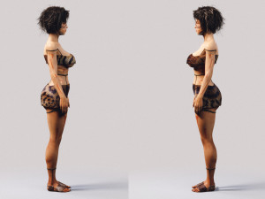 native indigenous woman - fully rigged pbr 3D Модель