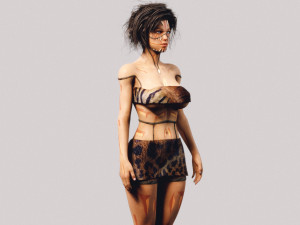 native indigenous woman - fully rigged pbr 3D Модель